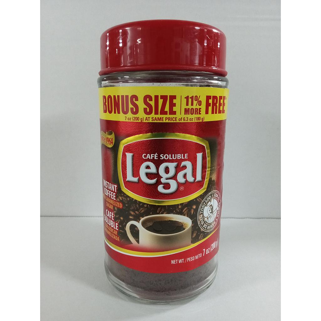 CAFE LEGAL INSTANT COFFEE 6/7 OZ